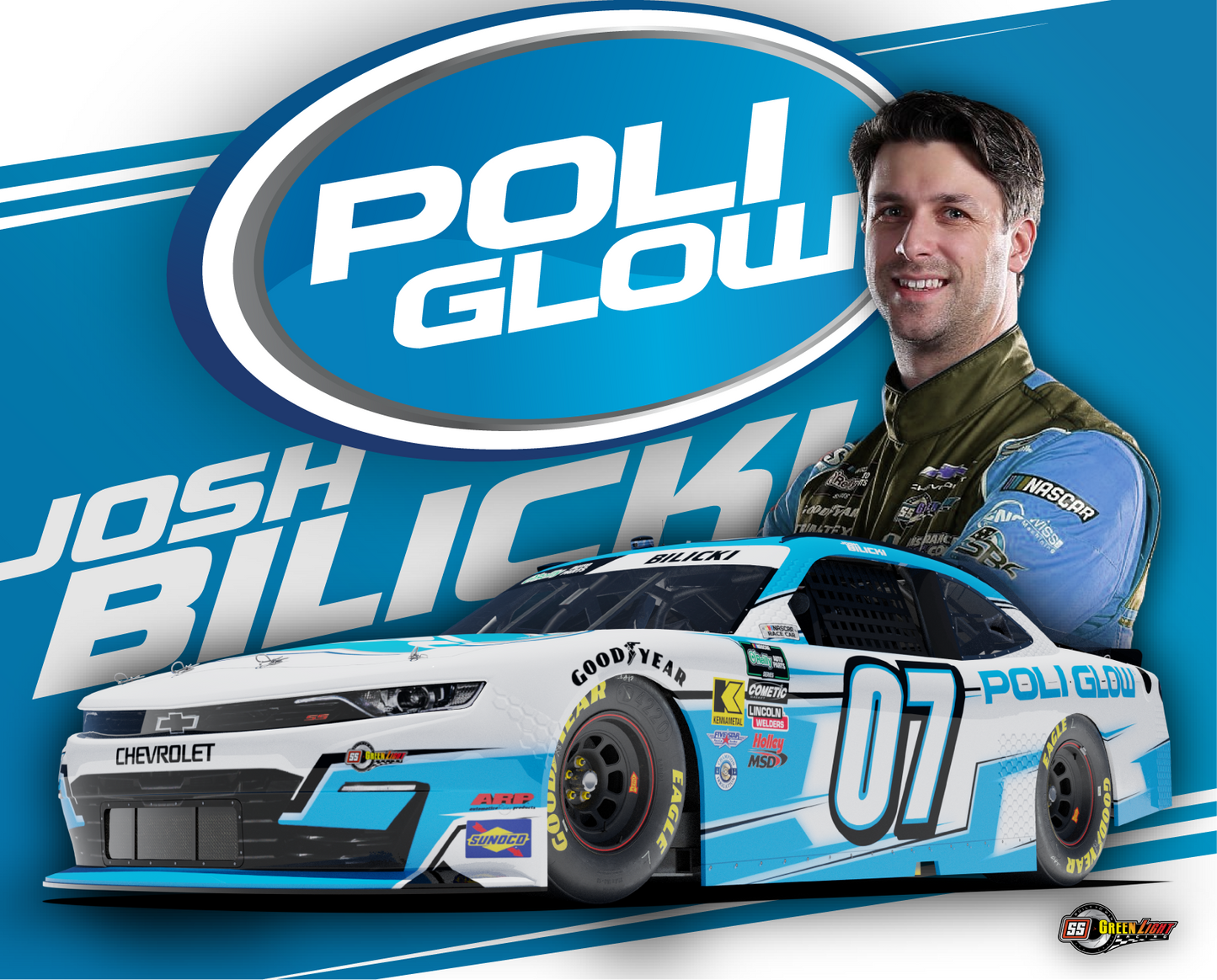 Set of 2 Josh Bilicki Poli Glow® Hero Cards