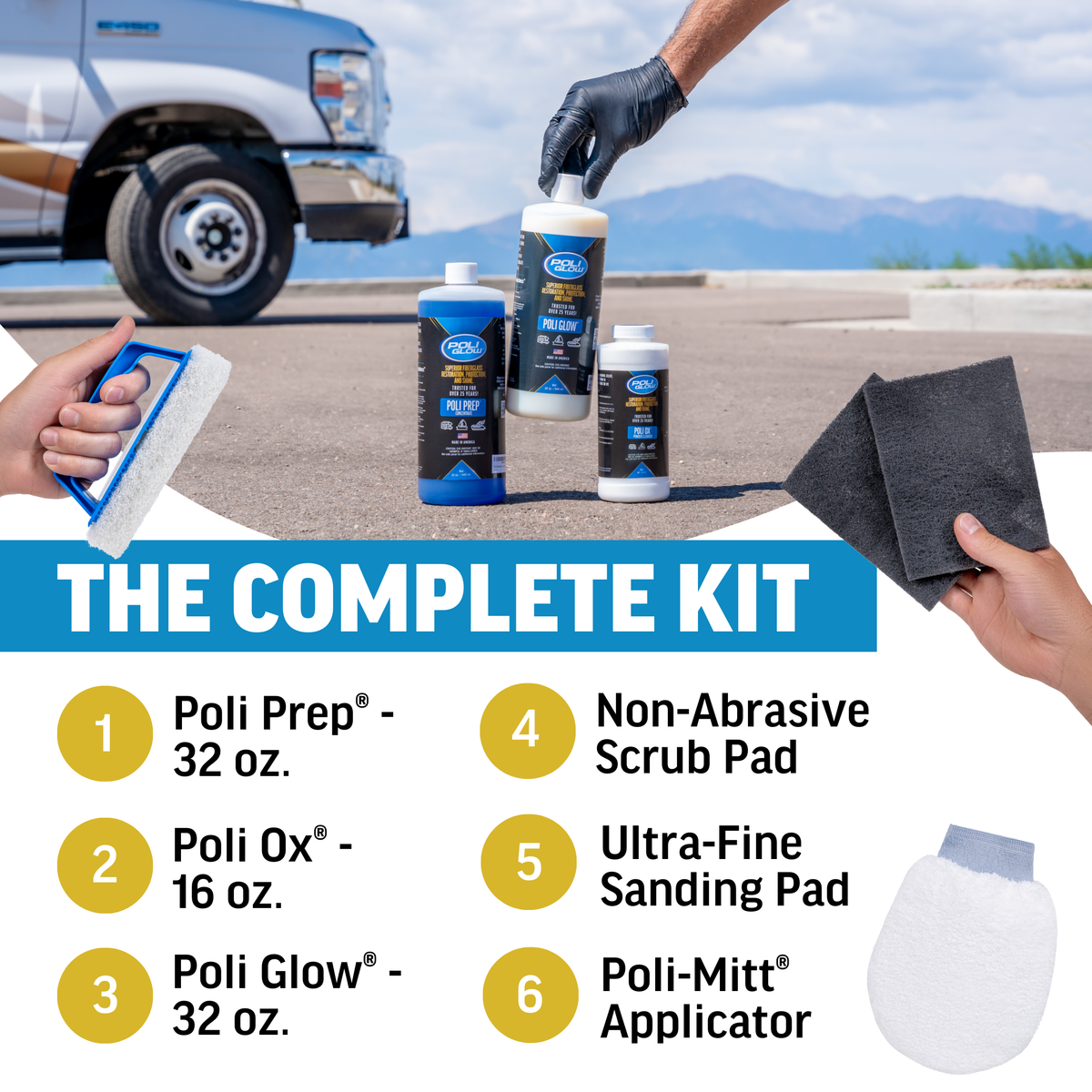 Poli Glow® Deluxe Boat Restoration Kit