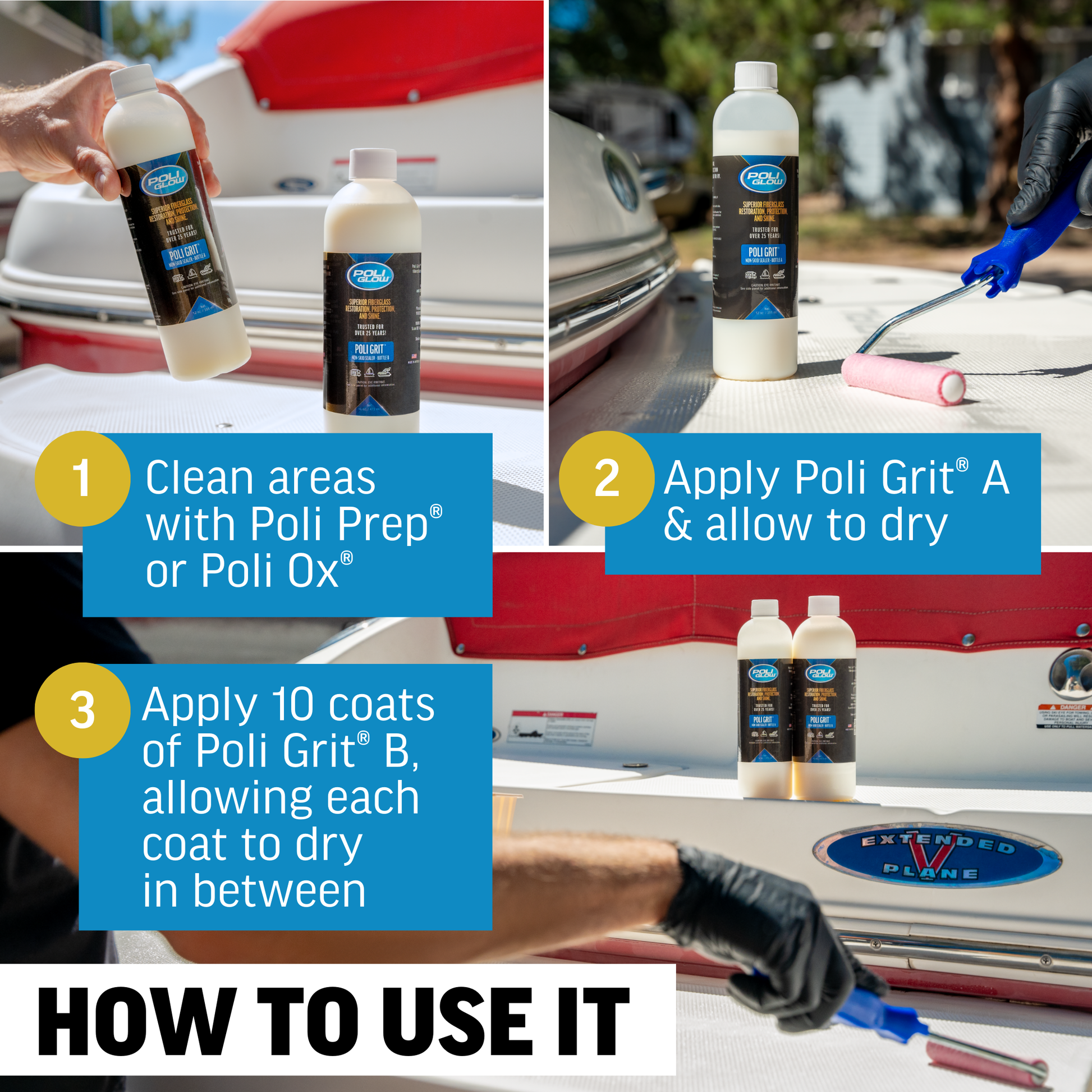 poli grit instructions