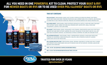 Poli glow boat and rv detailing kit
