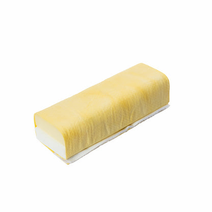 Poli glow Chamois applicator on white background