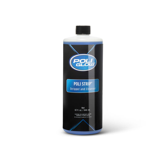 Poli Strip is a Concentrated Stripper and Degreaser for Removing Poli Glow front view shown on white background