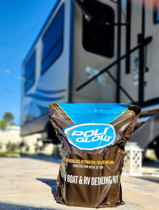 Poliglow boat and rv detailing kit