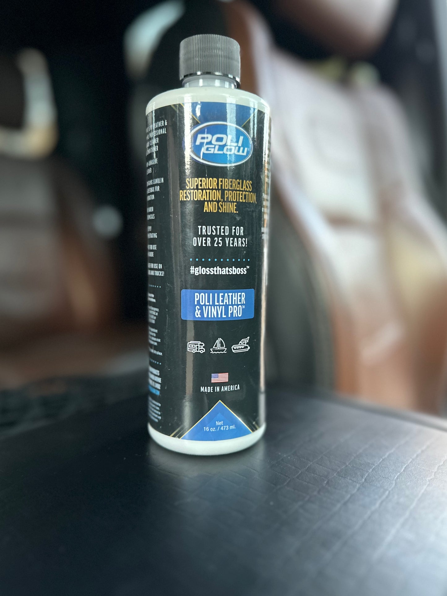 Poli glow poli leather and vinyl pro shine