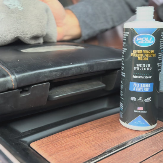 applying poli leather vinyl pro